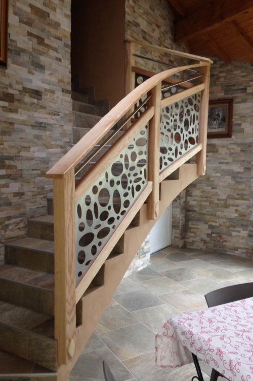 Aménagement intérieur-escalierbois-metal